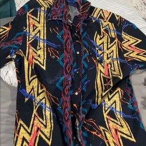 Retro wrangler button up shirt
